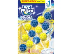 WC Frisch WC-Reiniger Einhänger Kraft-Aktiv Lemon 3 Stück