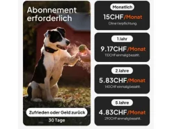 Weenect GPS-Tracker für Hunde XT mit Halsband orange