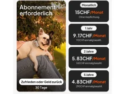 Weenect GPS-Tracker XS für Hunde, Schwarz