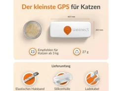 Weenect GPS-Tracker XS für Katzen, Weiss