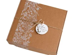 Welcomebabybox Baby-Geschenkset Leni Body & Rasselhase