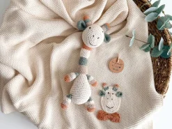 Welcomebabybox Geschenkset Lio – Decke & Giraffe