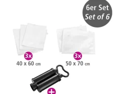 Wenko Vakuumbeutel Reise-Set 40 cm/50 cm x 60 cm/70 cm, 6 Stück