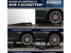 Werkthor Auffahrrampe Extraflaches Auto -2er Set 5000 kg