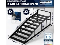 Werkthor Auffahrrampe Metall-Set für die Automobilindustrie 3000 kg