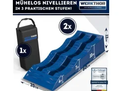 Werkthor Flache Auffahrkeile 2er Set, Blau
