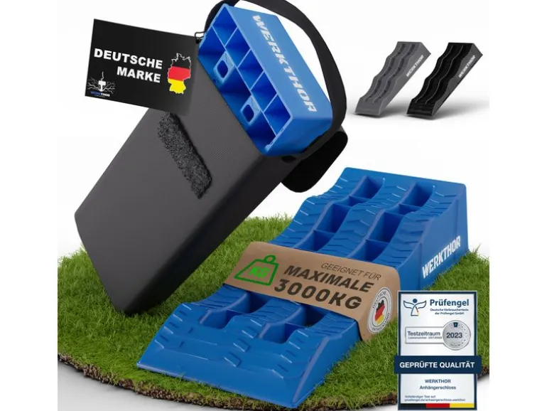Werkthor Flache Auffahrkeile 2er Set, Blau