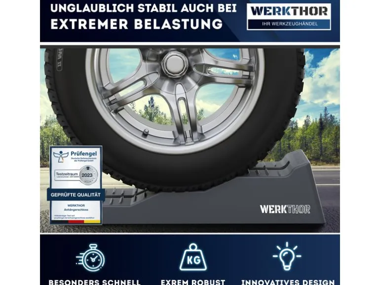 Werkthor Flache Auffahrkeile 2er Set, Grau