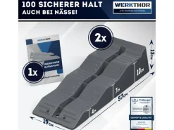 Werkthor Flache Auffahrkeile 2er Set, Grau