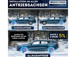 Werkthor Stahlschneekette WT 120 2er Set
