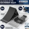 Werkthor Unterlegkeile mit Halterung 1600 kg