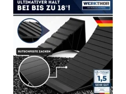 Werkthor Unterlegkeile mit Halterung 1600 kg