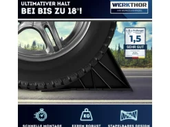 Werkthor Unterlegkeile mit Halterung 1600 kg