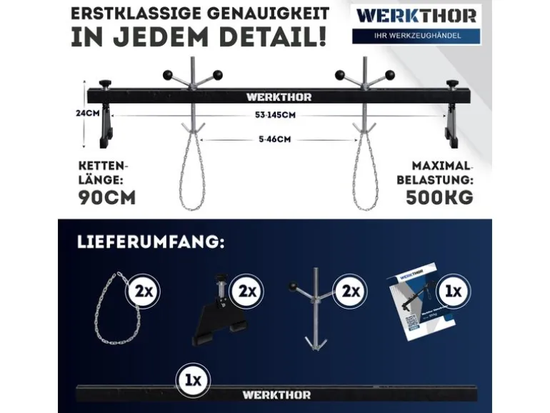 Werkthor Werkthor Motorbrücke 500 kg 500 kg