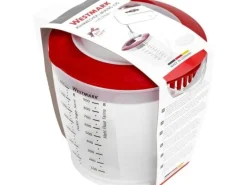 Westmark Messbecher m. Deckel Helena, rot, D14.8, H15 cm, 1.4 lt