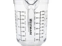 Westmark Messbecher Messkanne Gerda, 1 l 10 dl, Transparent