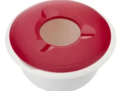 Westmark Rührschüssel mit Spritzschutz, rot, 2.5 lt