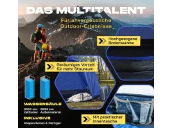 Where tomorrow Drei Personenzelt Pop-Up - Blau