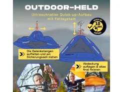 Where tomorrow Drei Personenzelt Pop-Up - Blau