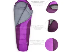 Where tomorrow Mumienschlafsack Polyester, Lila