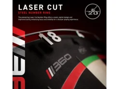 Winmau Blade-360 Sisal Stahl Carbon Mehrfarbig 45.70 cm