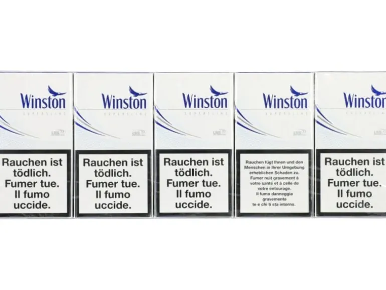 Winston Zigaretten Blue Superslim Box Stange à 10 Pack