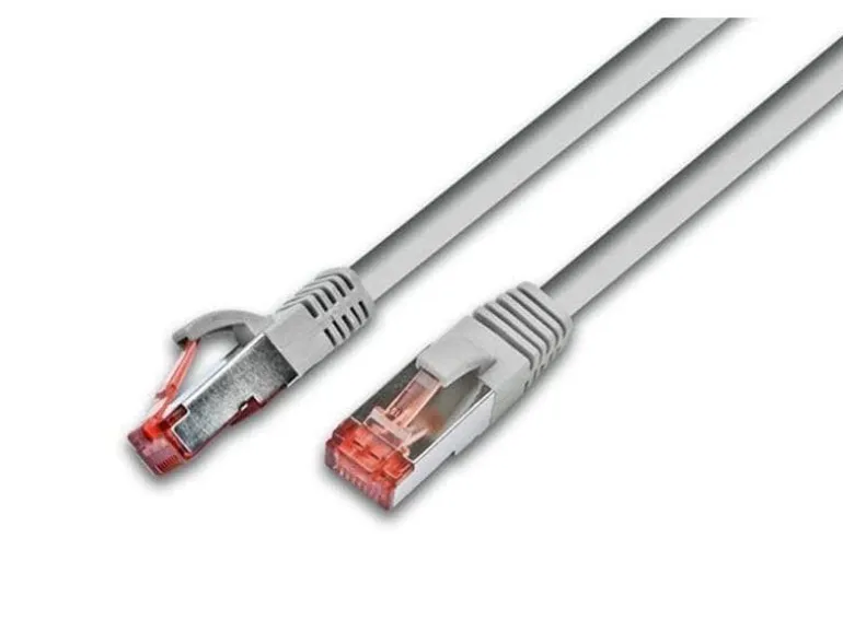 Wirewin Patchkabel RJ-45 - RJ-45, Cat 6, S/FTP, 0.25 m, Grau