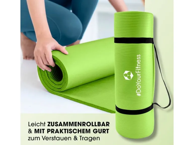 World Fitness Fitnessmatte Ashanti 190 cm x 100 cm, Grün