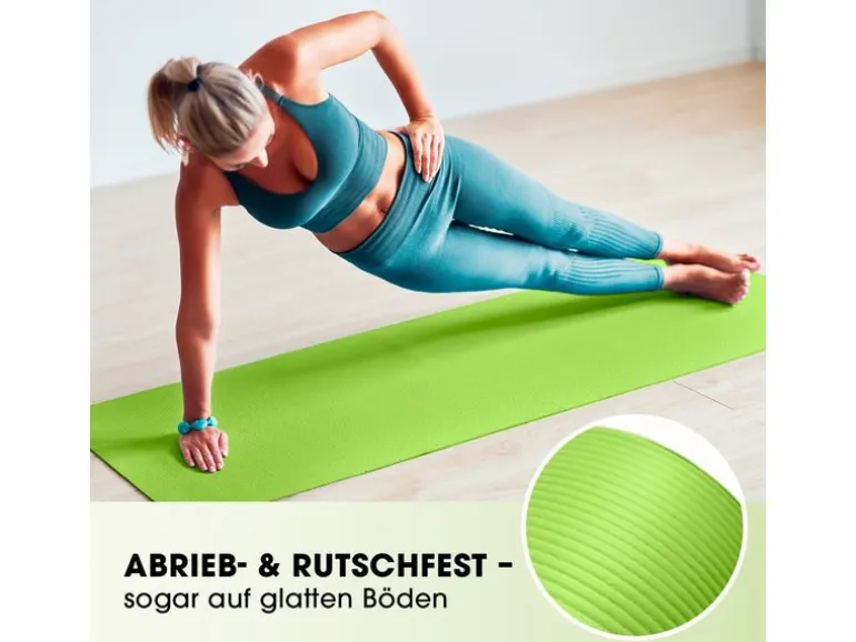 World Fitness Fitnessmatte Ashanti 190 cm x 100 cm, Grün