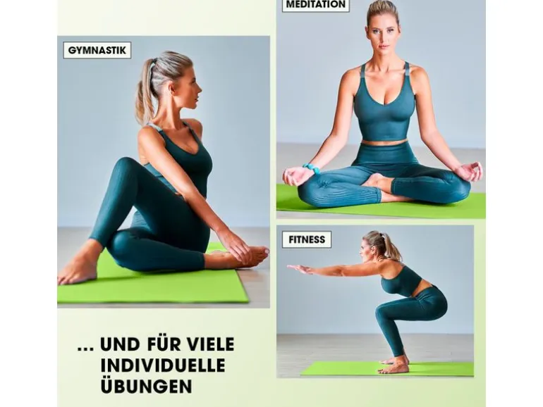 World Fitness Fitnessmatte Ashanti 190 cm x 100 cm, Grün