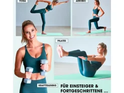 World Fitness Fitnessmatte Ashanti 190 cm x 100 cm, Türkis
