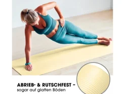 World Fitness Fitnessmatte Jivan 183 cm x 61 cm, Beige