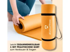 World Fitness Fitnessmatte Jivan 183 cm x 61 cm, Orange