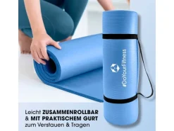 World Fitness Fitnessmatte Jivan 183 cm x 61 cm, Blau