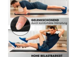 World Fitness Fitnessmatte Yamuna 183 cm x 61 cm, Schwarz