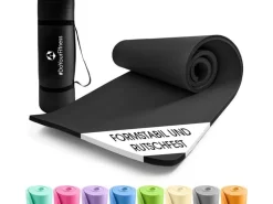 World Fitness Fitnessmatte Yamuna 183 cm x 61 cm, Schwarz
