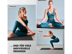 World Fitness Fitnessmatte Yamuna 183 cm x 61 cm, Schwarz