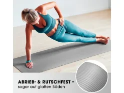 World Fitness Fitnessmatte Yamuna 183 cm x 61 cm, Grau