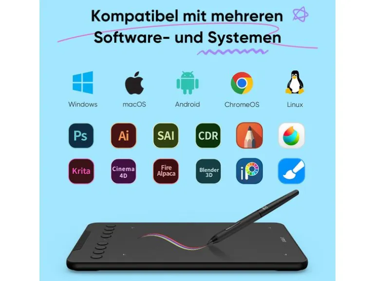 XP-PEN Grafiktablet Deco Mini7W V2