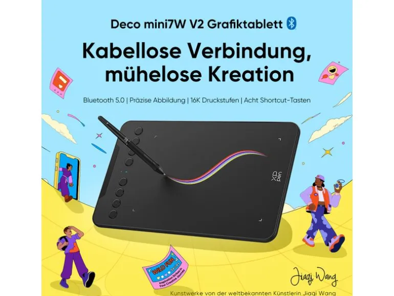 XP-PEN Grafiktablet Deco Mini7W V2