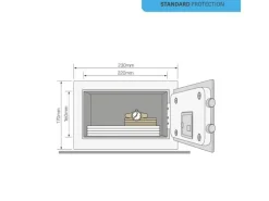 Yale Möbeltresor Value Safe Mini XS, 3,8 l, Schwarz