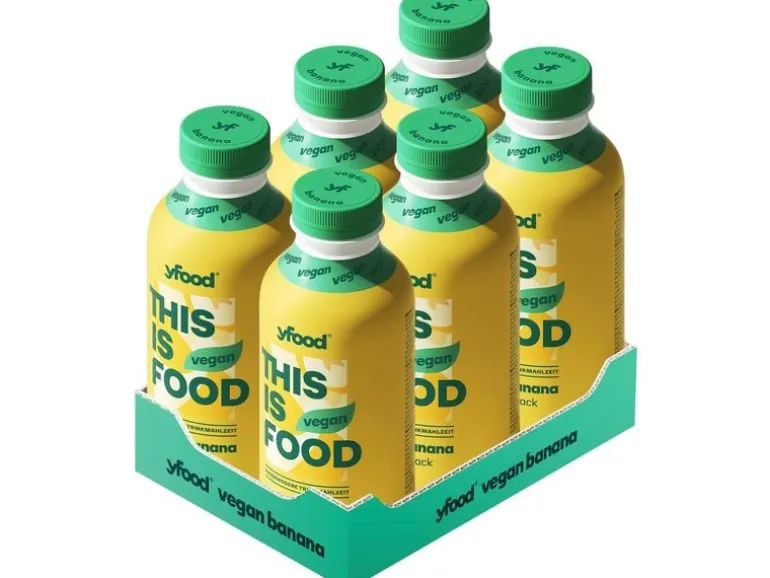 YFOOD Vegane Trinkmahlzeit Banana 6 x 500 ml