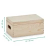 Zeller Present Aufbewahrungskiste mit Deckel 30 x 14 cm, Nature