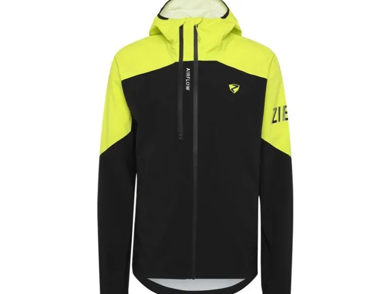 Ziener Regenjacke NEMIL-Z Herren Black Bitter Lemon, Gr. 52