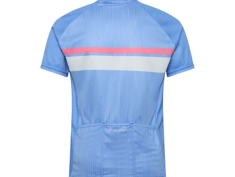Ziener Velotrikot NESTEL-Z Junior Unisex Dreamy Sky White, Gr. 128
