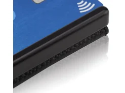 ZNAP Portemonnaie Slim Wallet Kork Black, 8er