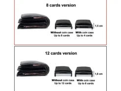 ZNAP Portemonnaie Slim Wallet Kork Black, 8er