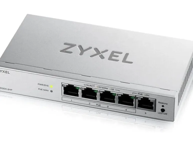 Zyxel PoE+ Switch GS1200-5HP v3 5 Port